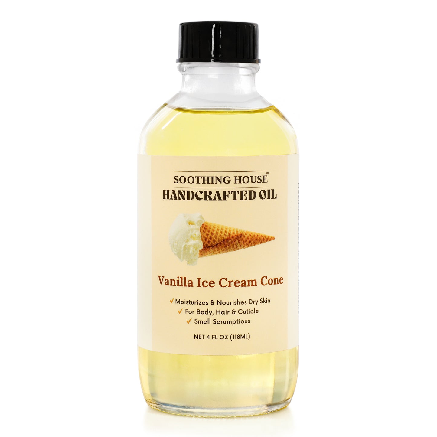 Handcrafted Vanilla Ice Cream Body Oil (4 Fl Oz)