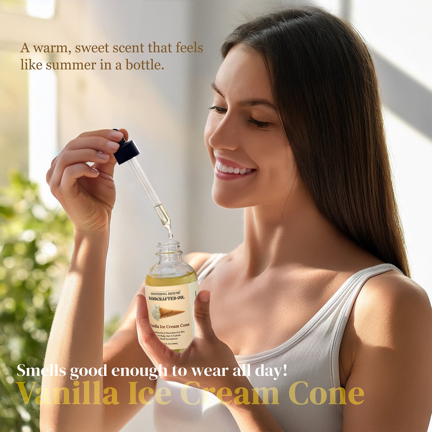 Handcrafted Vanilla Ice Cream Body Oil (4 Fl Oz)