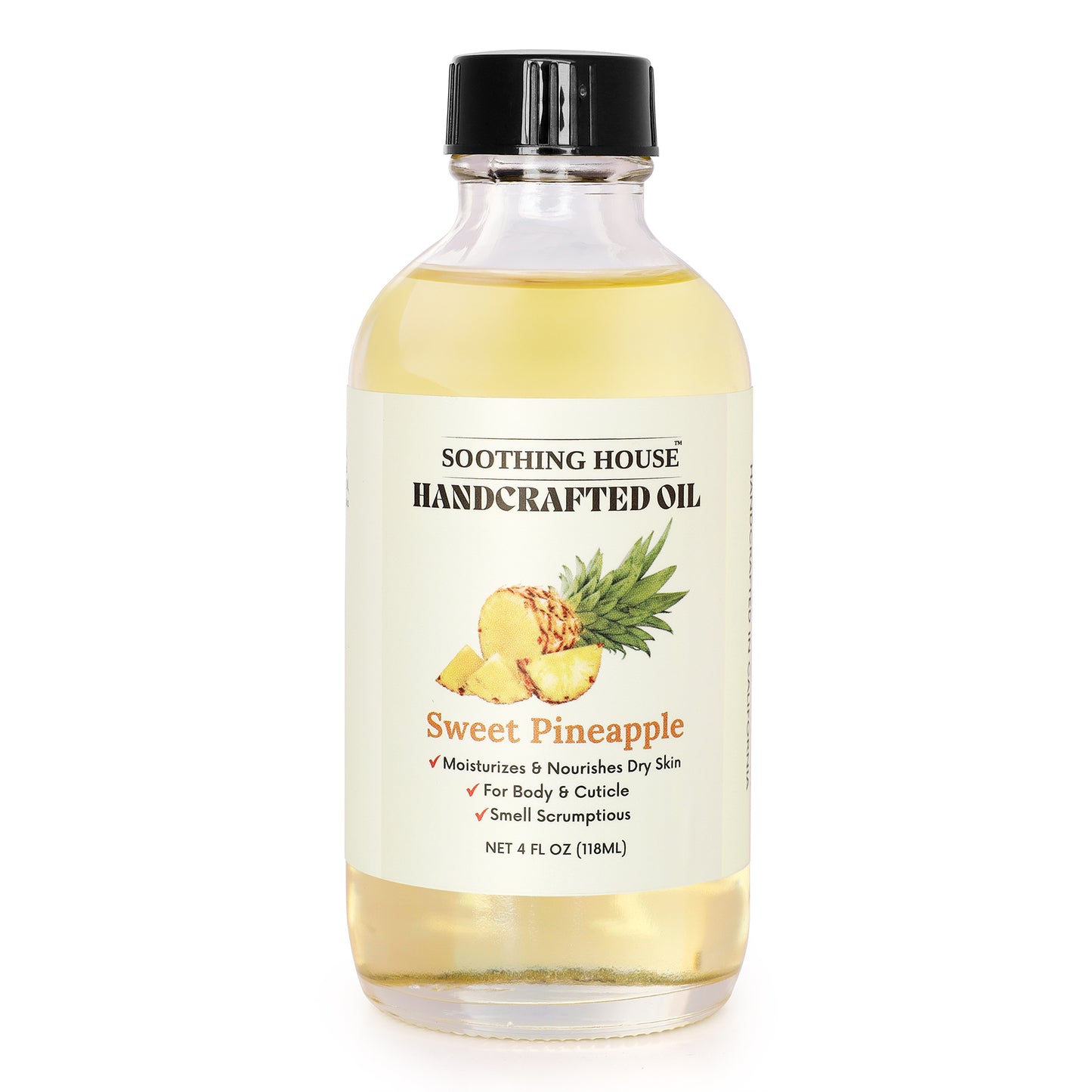 Handcrafted Sweet Pineapple Body Oil (4 Fl Oz)