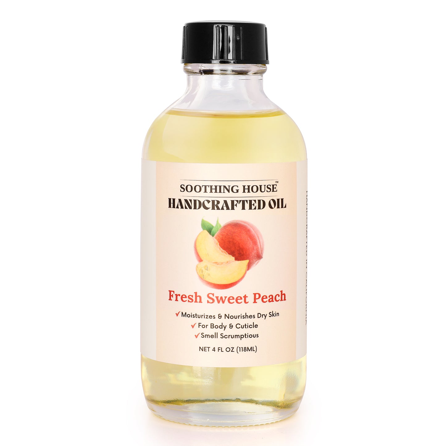 Handcrafted Sweet Peach Body Oil