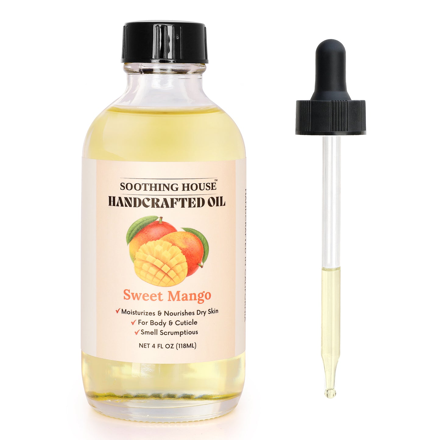 Handcrafted Sweet Mango Body Oil (4 Fl Oz)