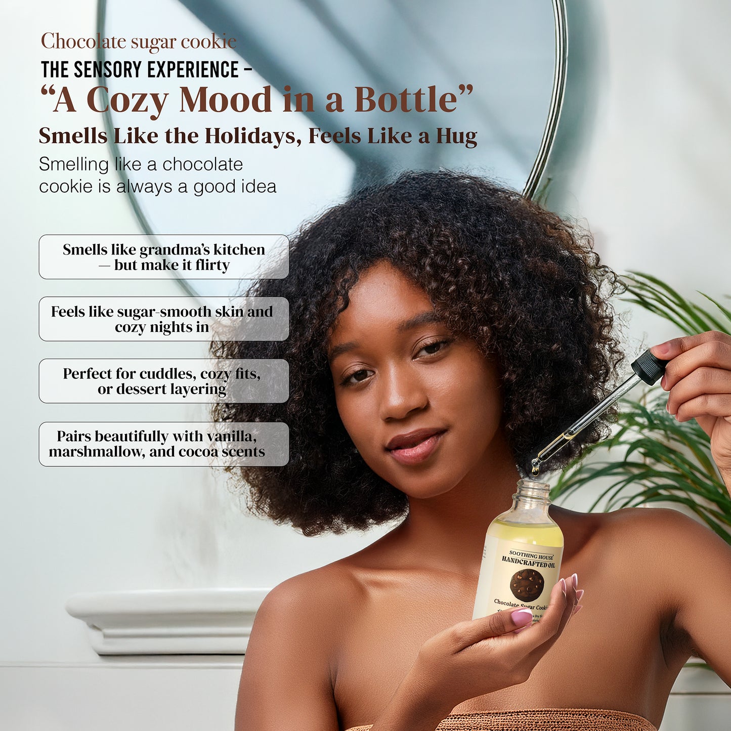 Handcrafted Chocolate Sugar Cookie Body Oil (4 Fl Oz)