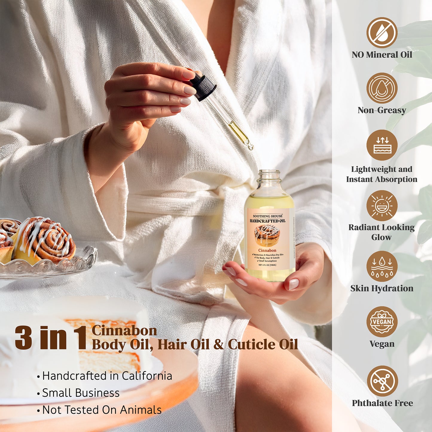 Handcrafted Cinnabon Body Oil (4 Fl Oz)