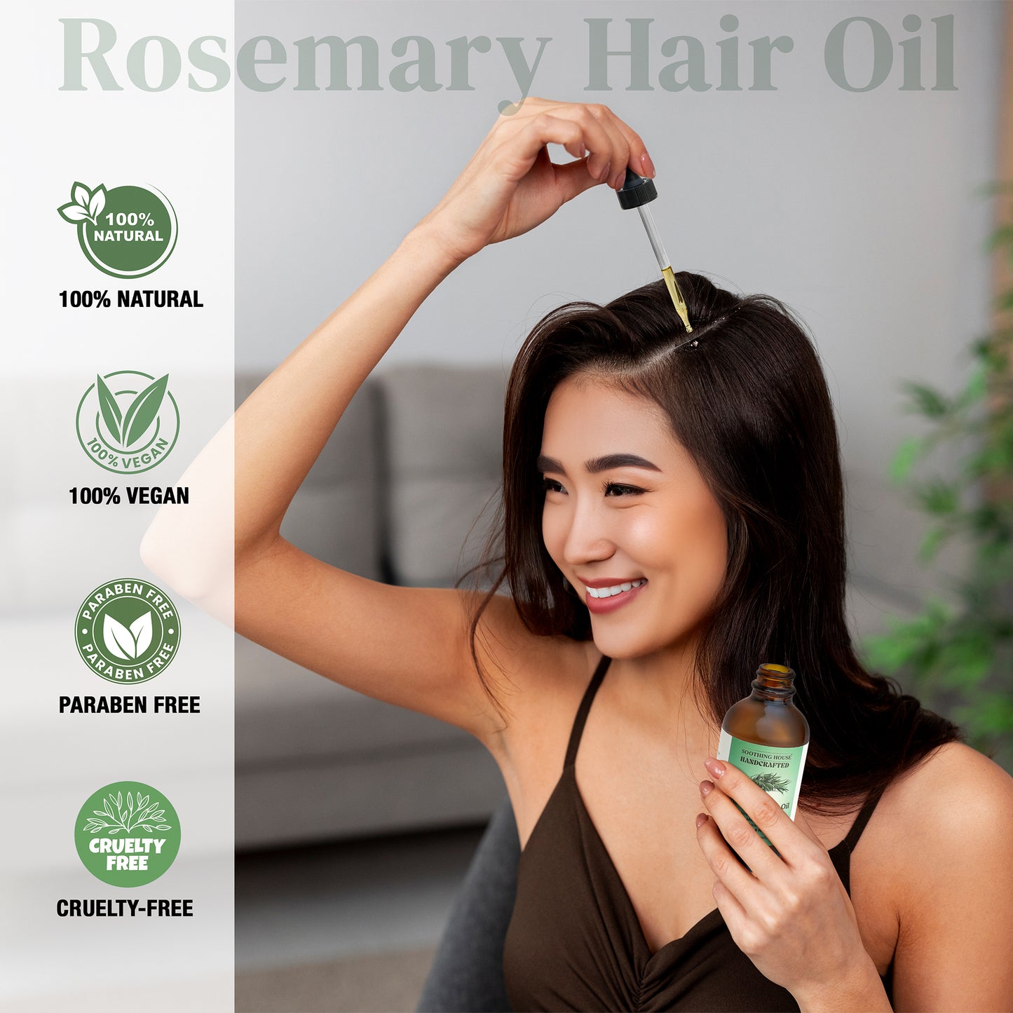 Handcrafted Rosemary Hair Growth Oil (4 Fl Oz)