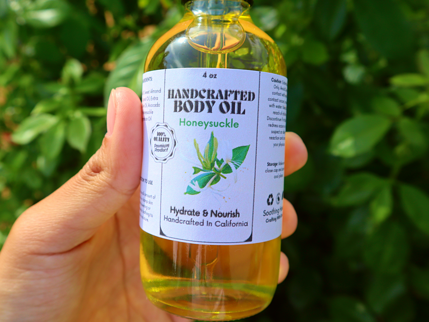 Handcrafted Honeysuckle Multi-Use Body Oil