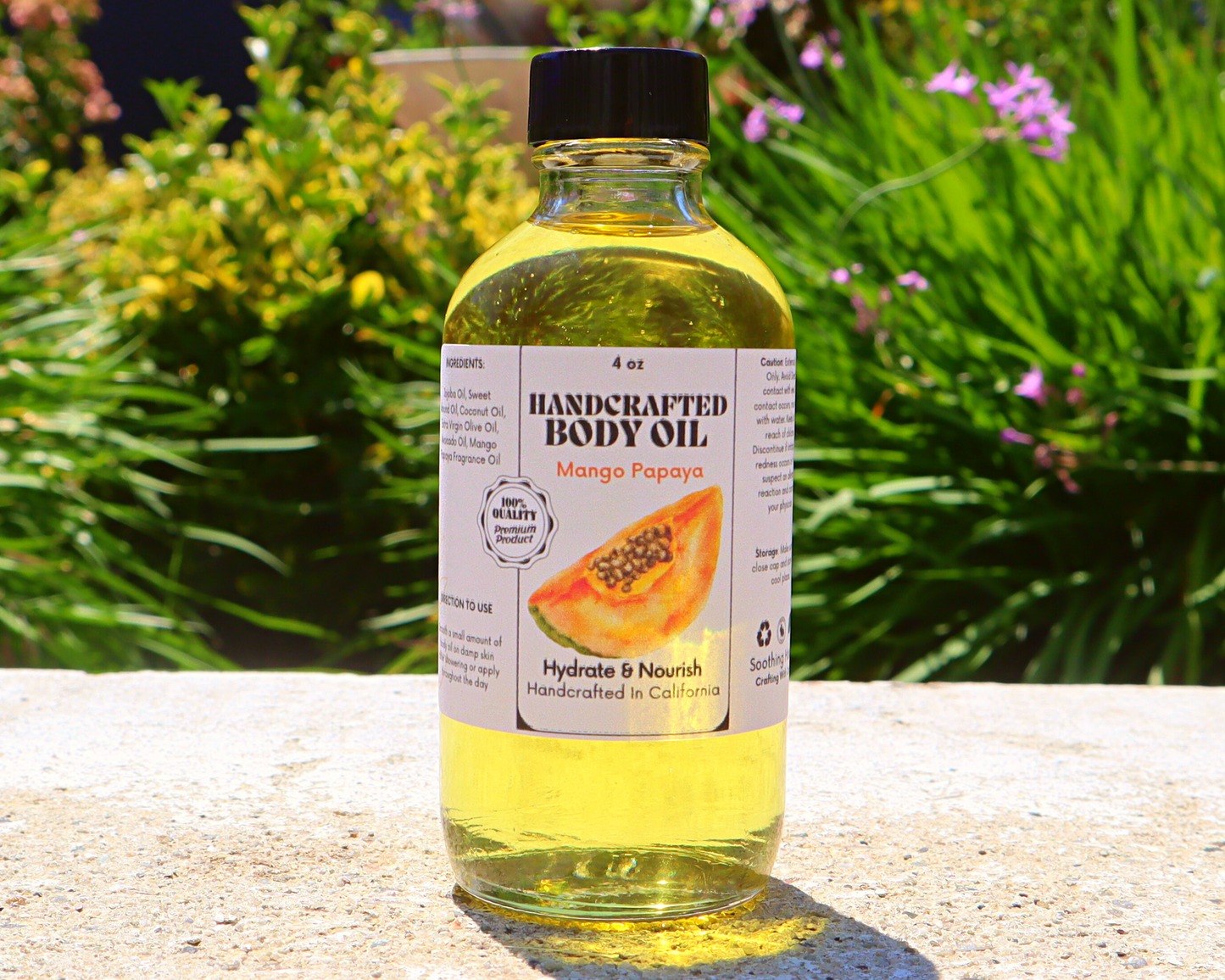 Handcrafted Mango Papaya Body Oil