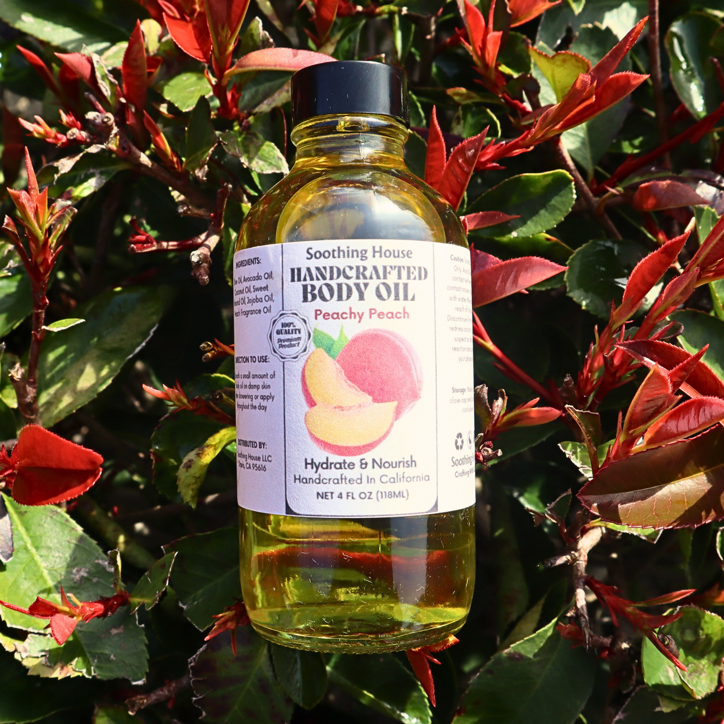 Handcrafted Peachy Peach Multi-Use Body OIl