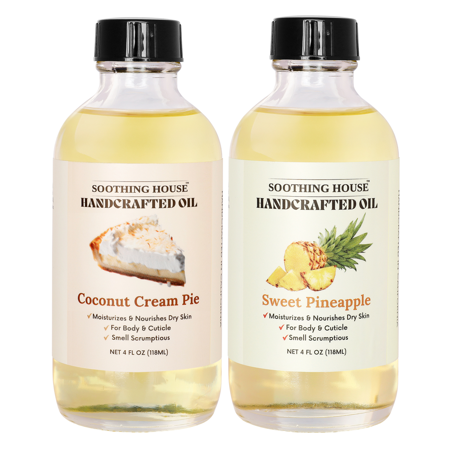 Piña Colada Duo: Coconut Cream Pie + Sweet Pineapple (4 Fl Oz Each)