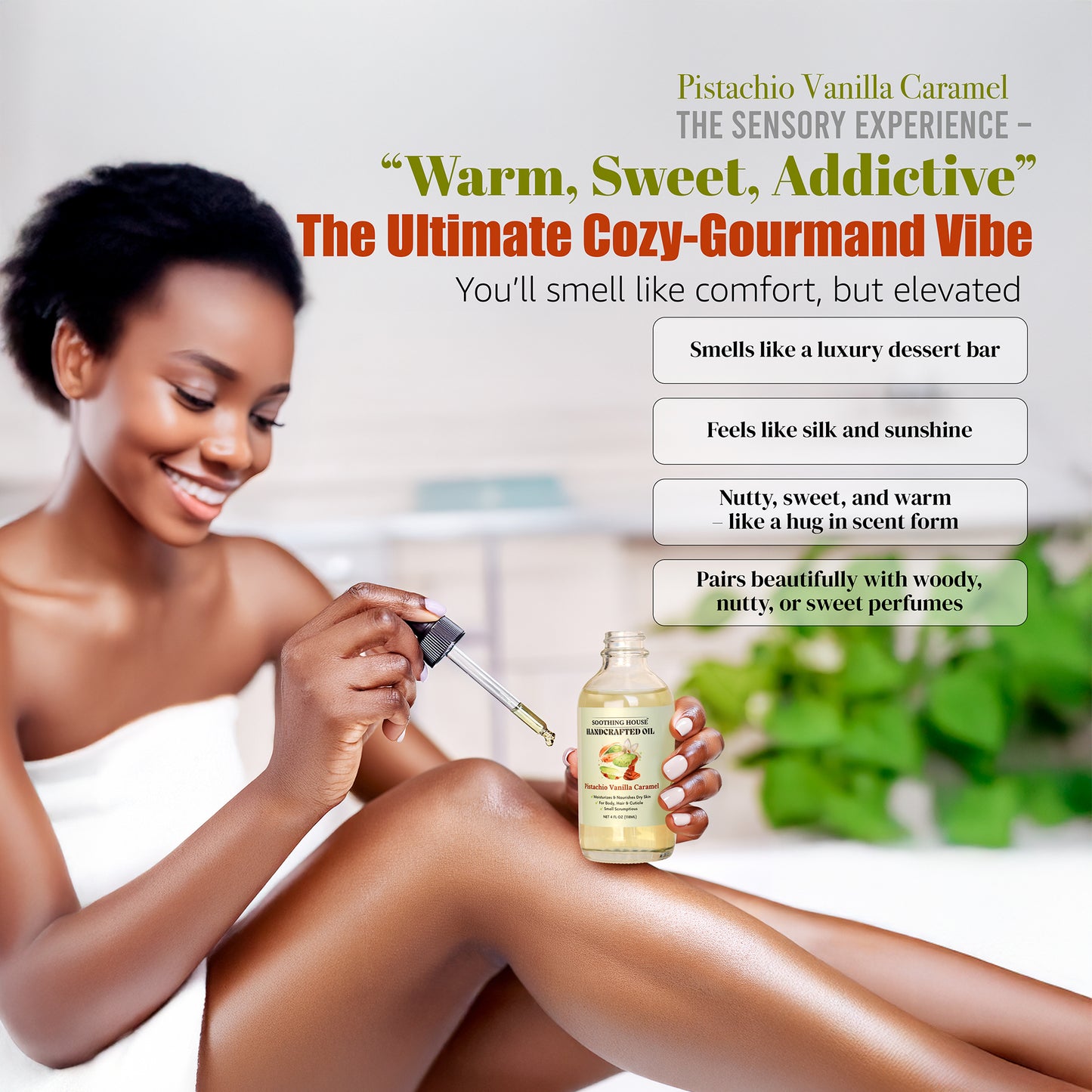 Vanilla Dream Trio Bundle – Gourmand Body Oil Set with Coconut Cream Pie, Pistachio Vanilla Caramel, and Vanilla Ice Cream Cone Scents