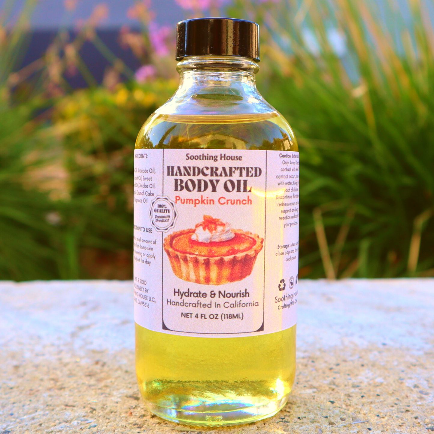 Handcrafted Pumpkin Crunchy Pie Body Oil (4Fl Oz)