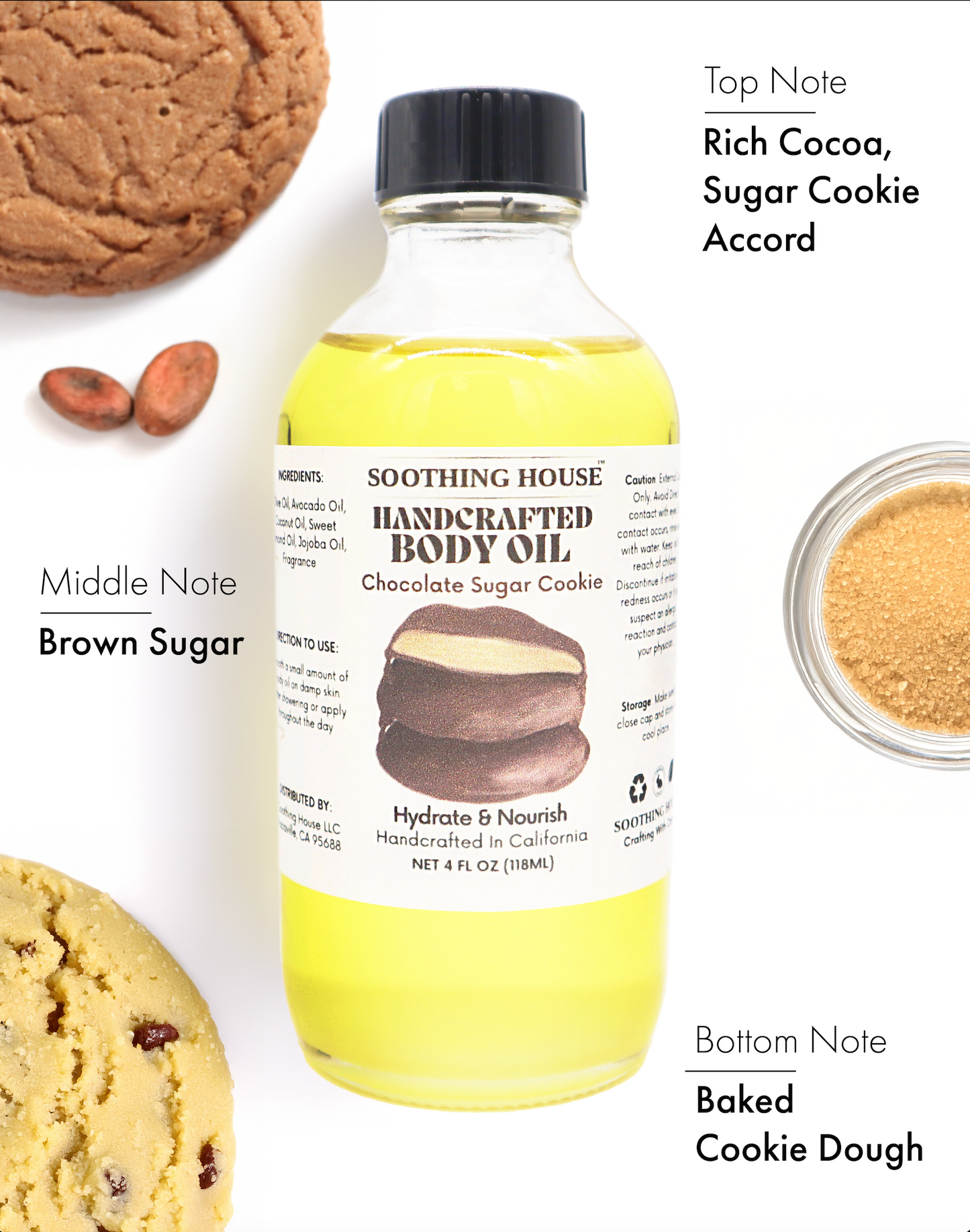 Soothing House: Dessert & Fruit-Inspired Body Oil Collection – Nourishing, Fast-Absorbing Scents for Glowing Skin