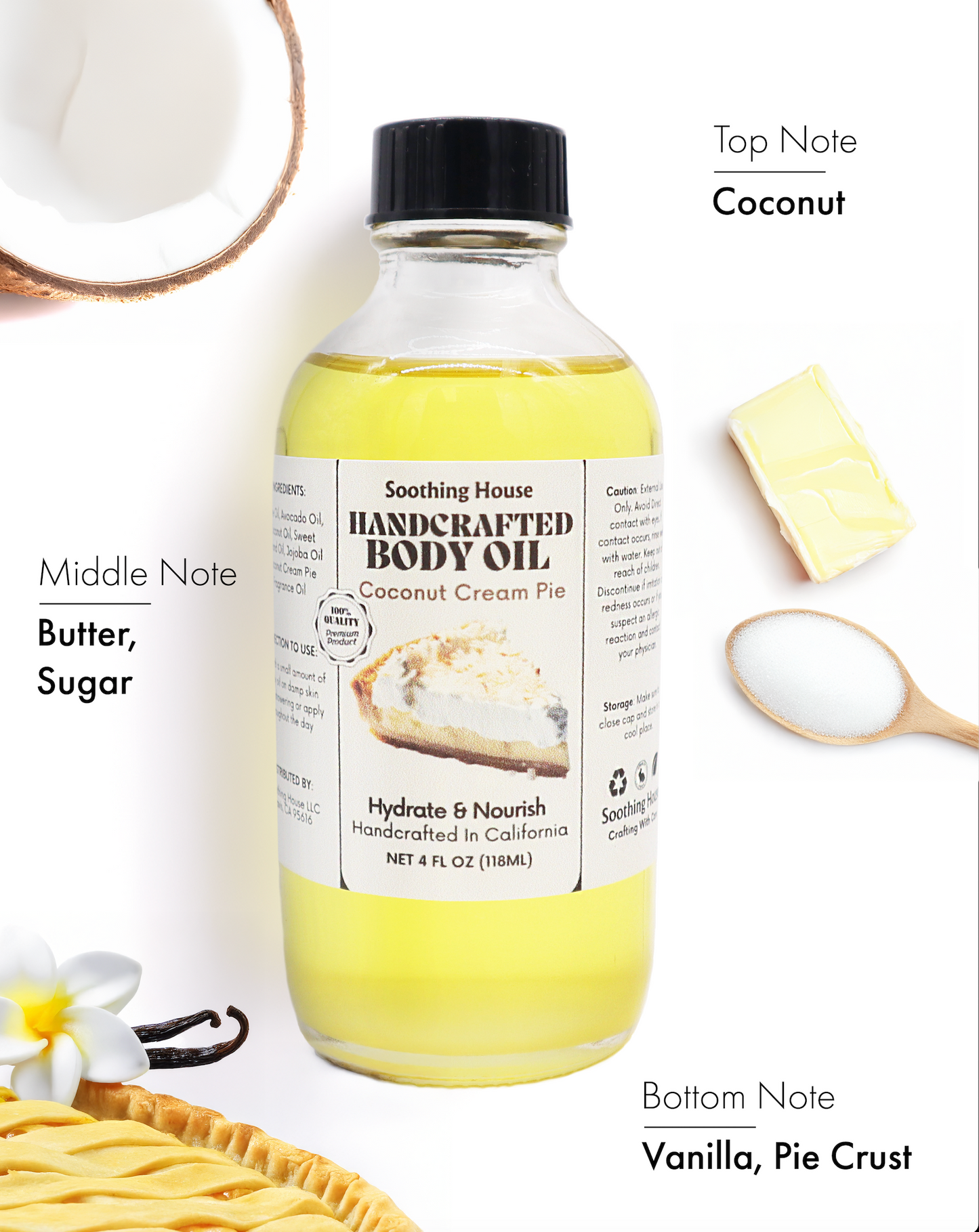Soothing House: Dessert & Fruit-Inspired Body Oil Collection – Nourishing, Fast-Absorbing Scents for Glowing Skin