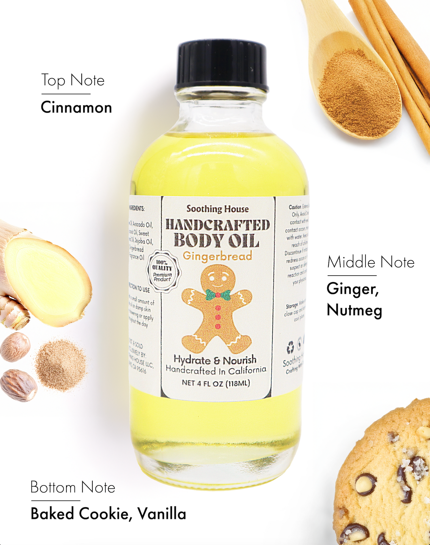 Soothing House: Dessert & Fruit-Inspired Body Oil Collection – Nourishing, Fast-Absorbing Scents for Glowing Skin