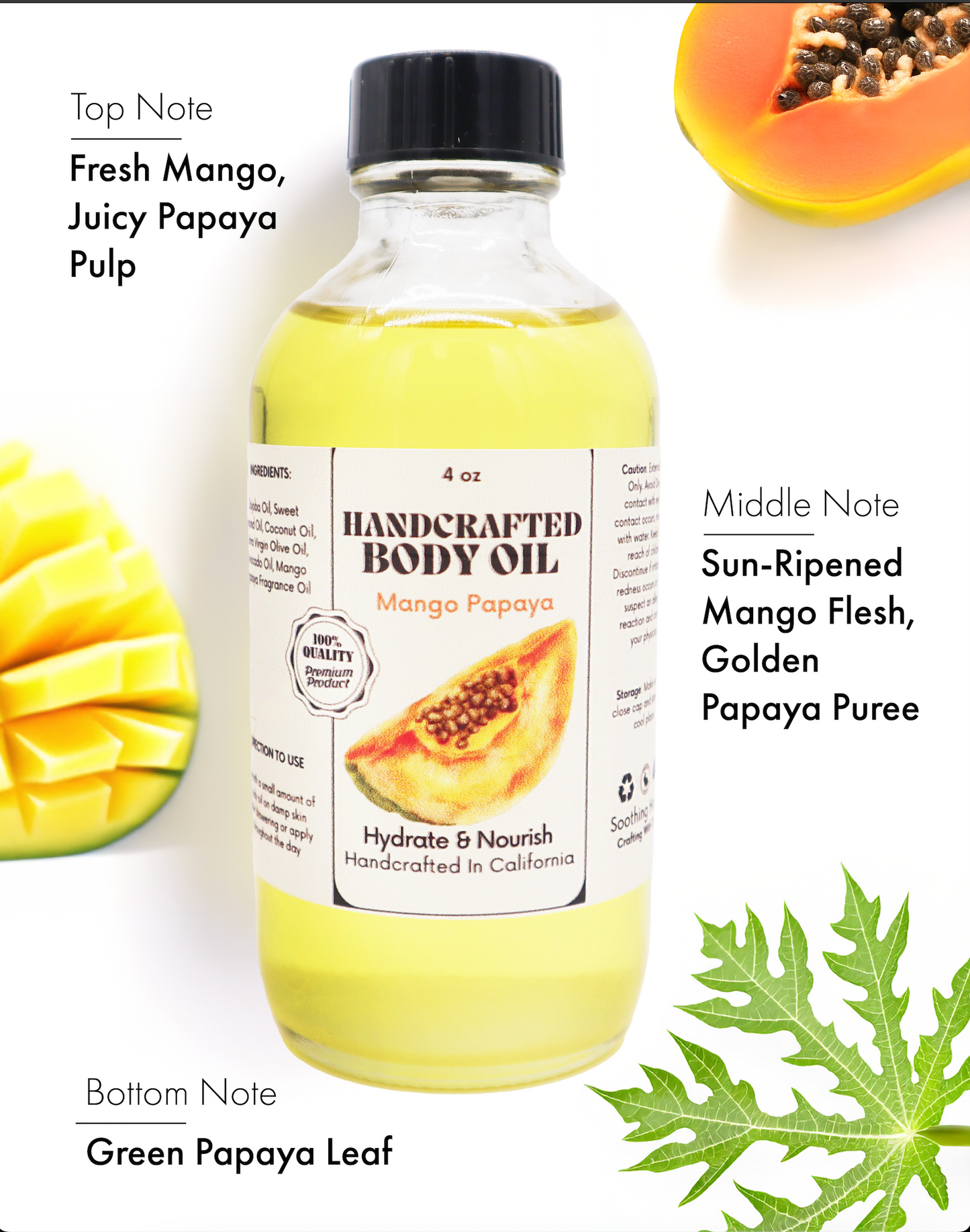 Soothing House: Dessert & Fruit-Inspired Body Oil Collection – Nourishing, Fast-Absorbing Scents for Glowing Skin