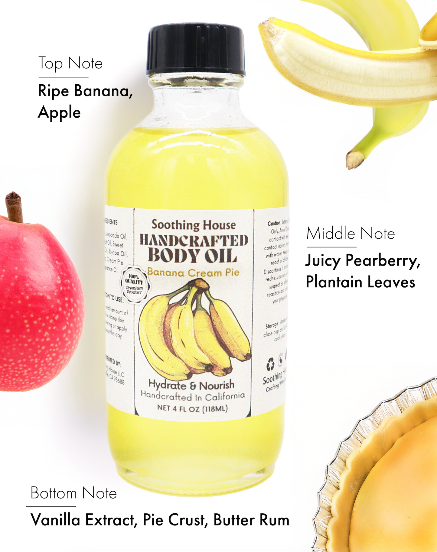Soothing House: Dessert & Fruit-Inspired Body Oil Collection – Nourishing, Fast-Absorbing Scents for Glowing Skin