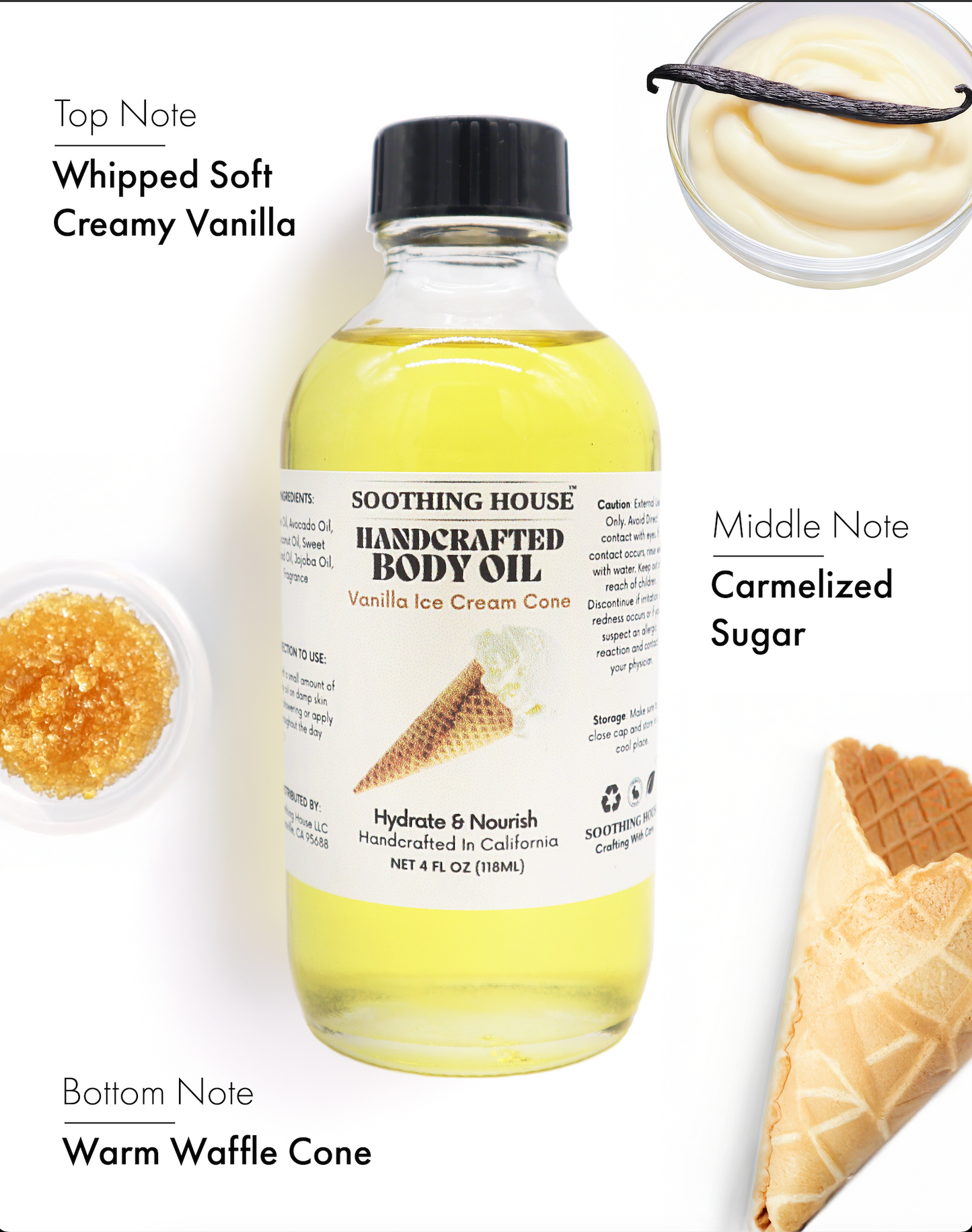 Soothing House: Dessert & Fruit-Inspired Body Oil Collection – Nourishing, Fast-Absorbing Scents for Glowing Skin
