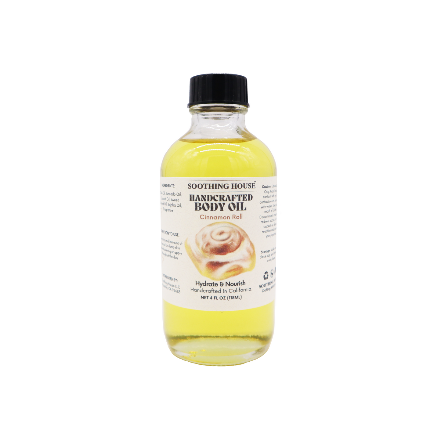 Handcrafted Cinnamon Roll Body Oil (4Fl Oz)