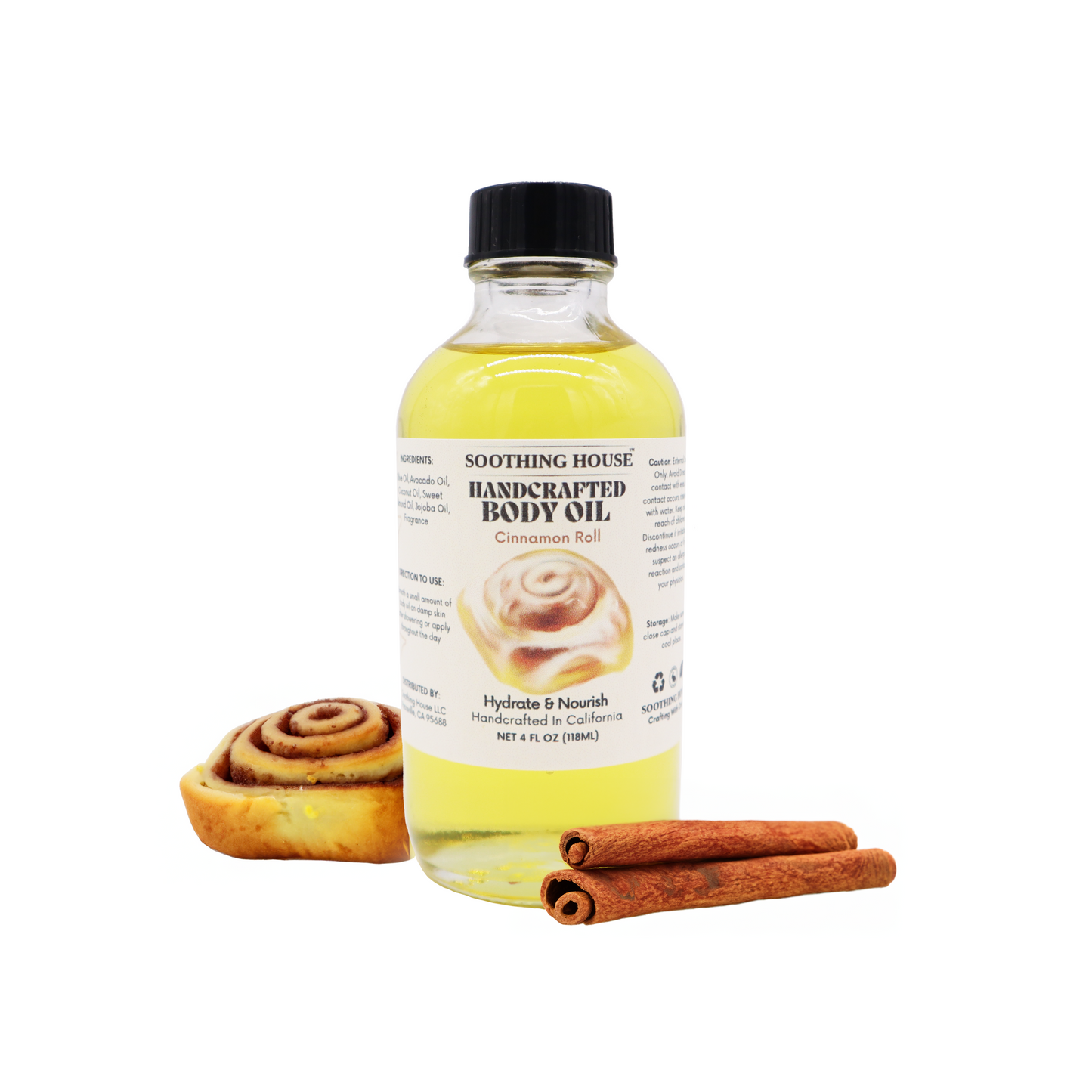 Handcrafted Cinnamon Roll Body Oil (4Fl Oz)