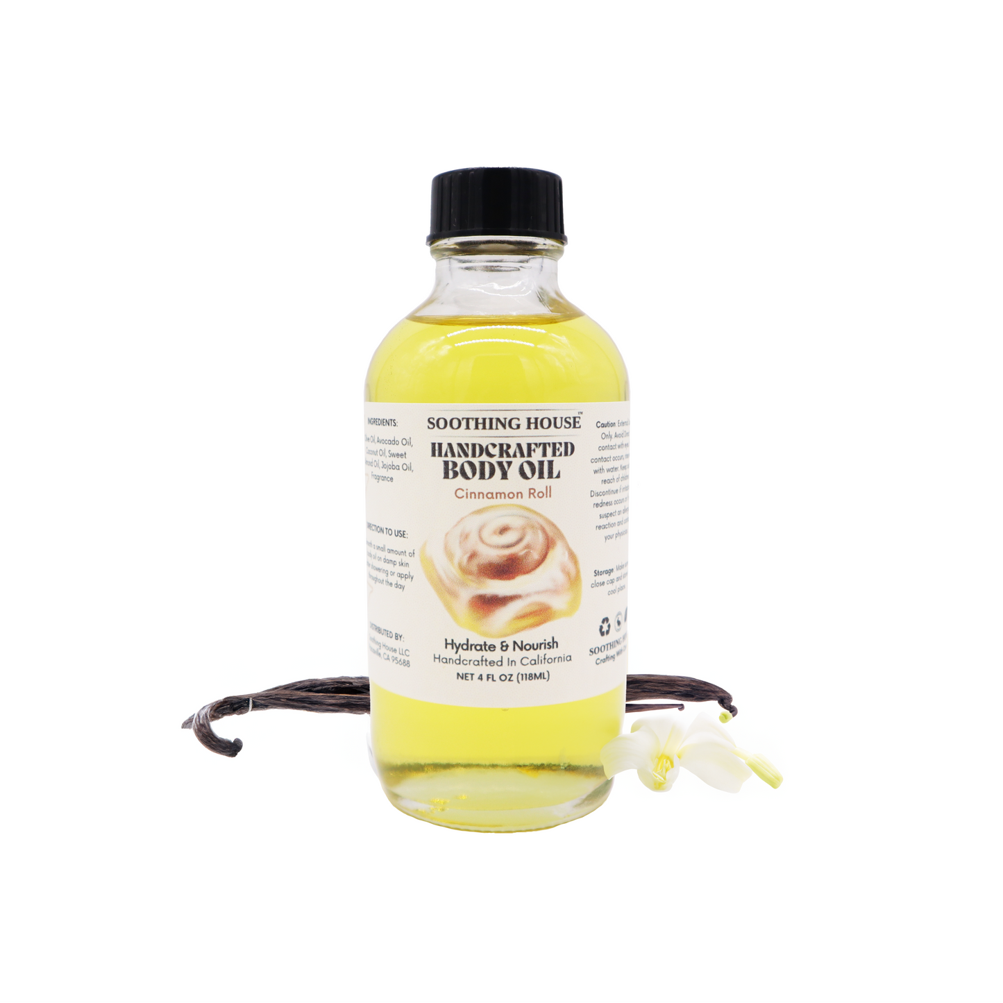 Handcrafted Cinnamon Roll Body Oil (4Fl Oz)