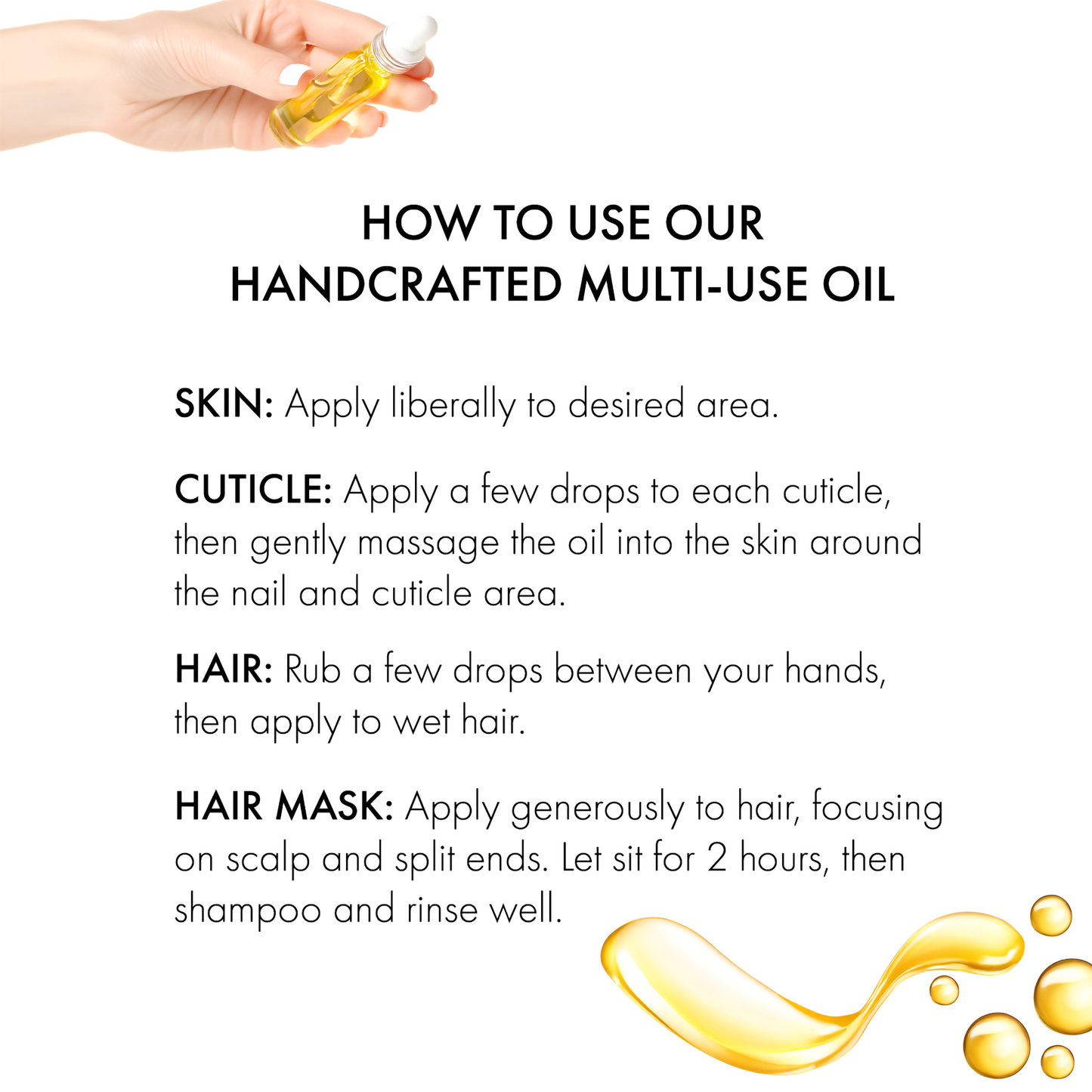 Vanilla Sugar Sandalwood Body & Hair Oil – Warm & Cozy Hydrating Oil with Jojoba, Sweet Almond & Vitamin E, 4 fl oz