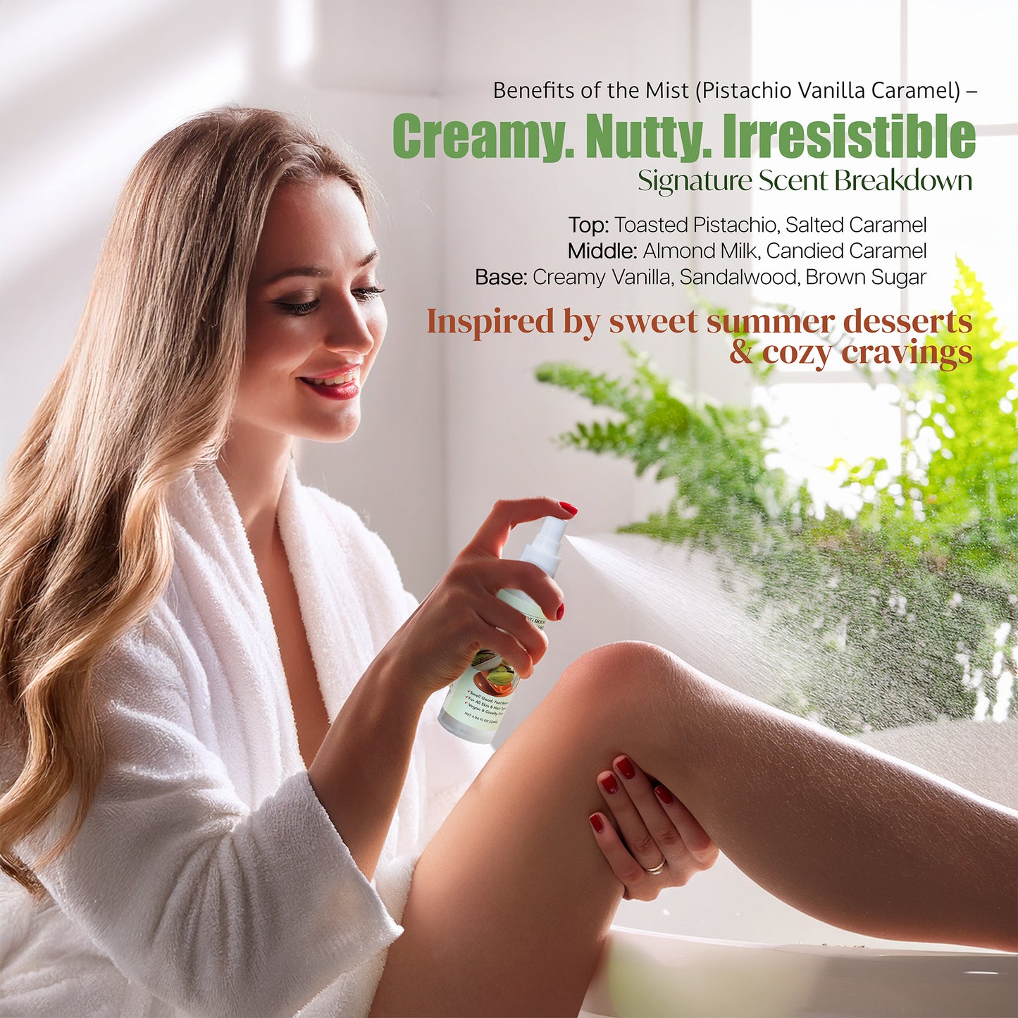 Pistachio Vanilla Caramel Hair & Body Mist