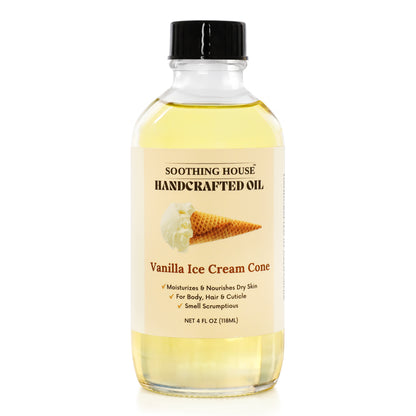 Handcrafted Vanilla Ice Cream Body Oil (4 Fl Oz)