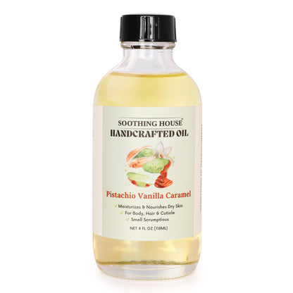 Handcrafted Pistachio Vanilla Caramel Body Oil (4 Fl Oz)