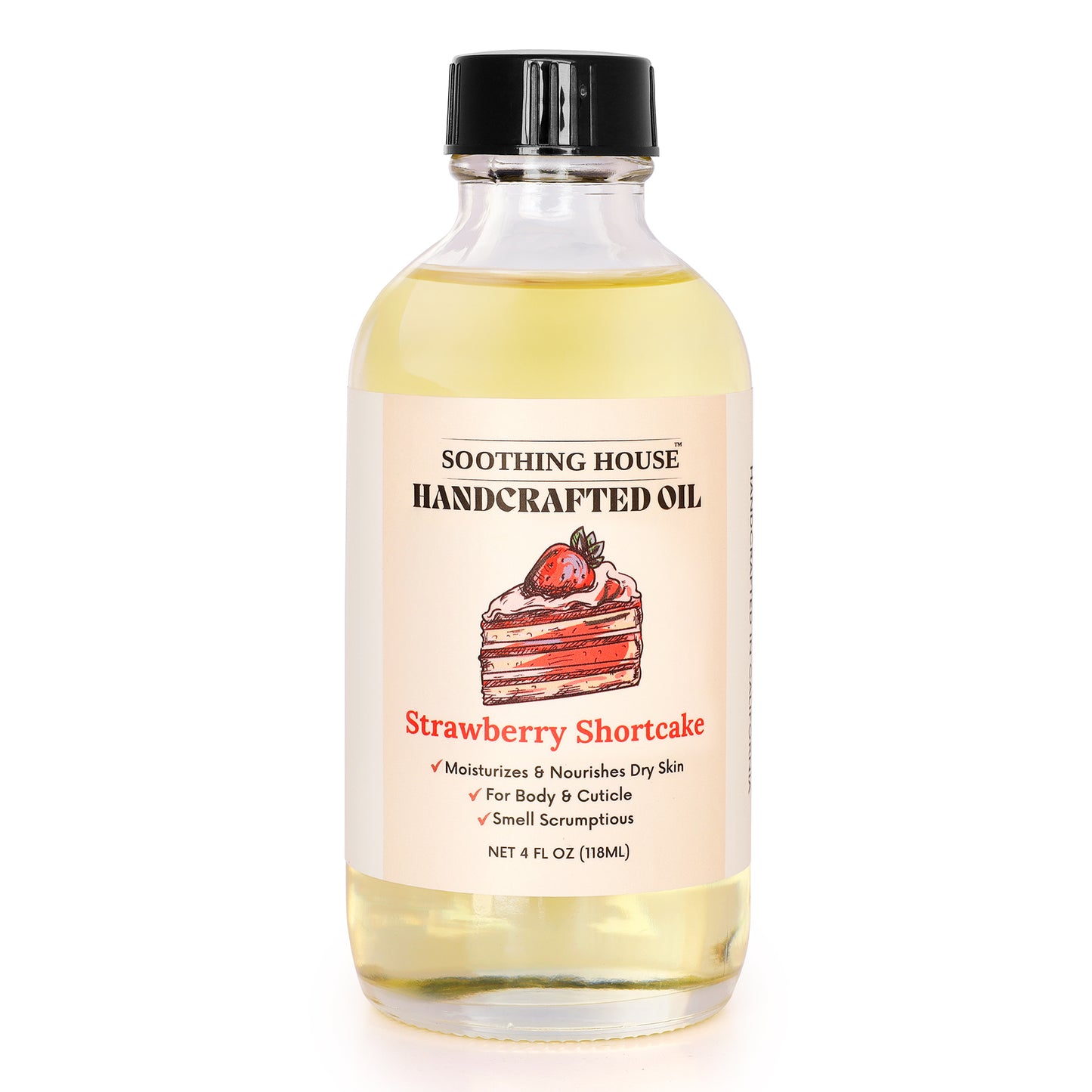 Handcrafted Strawberry Shortcake Body Oil (4 Fl Oz)