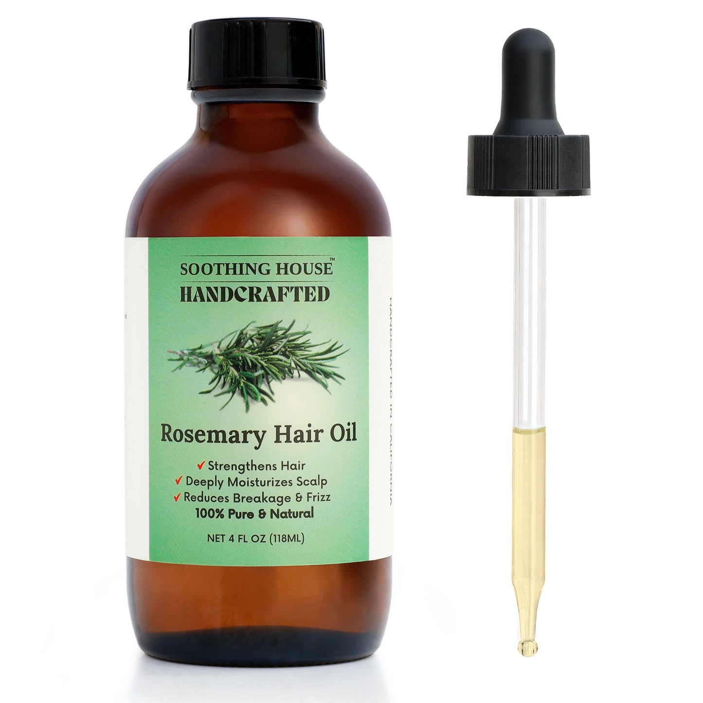Handcrafted Rosemary Hair & Scalp Oil (4 Fl Oz)