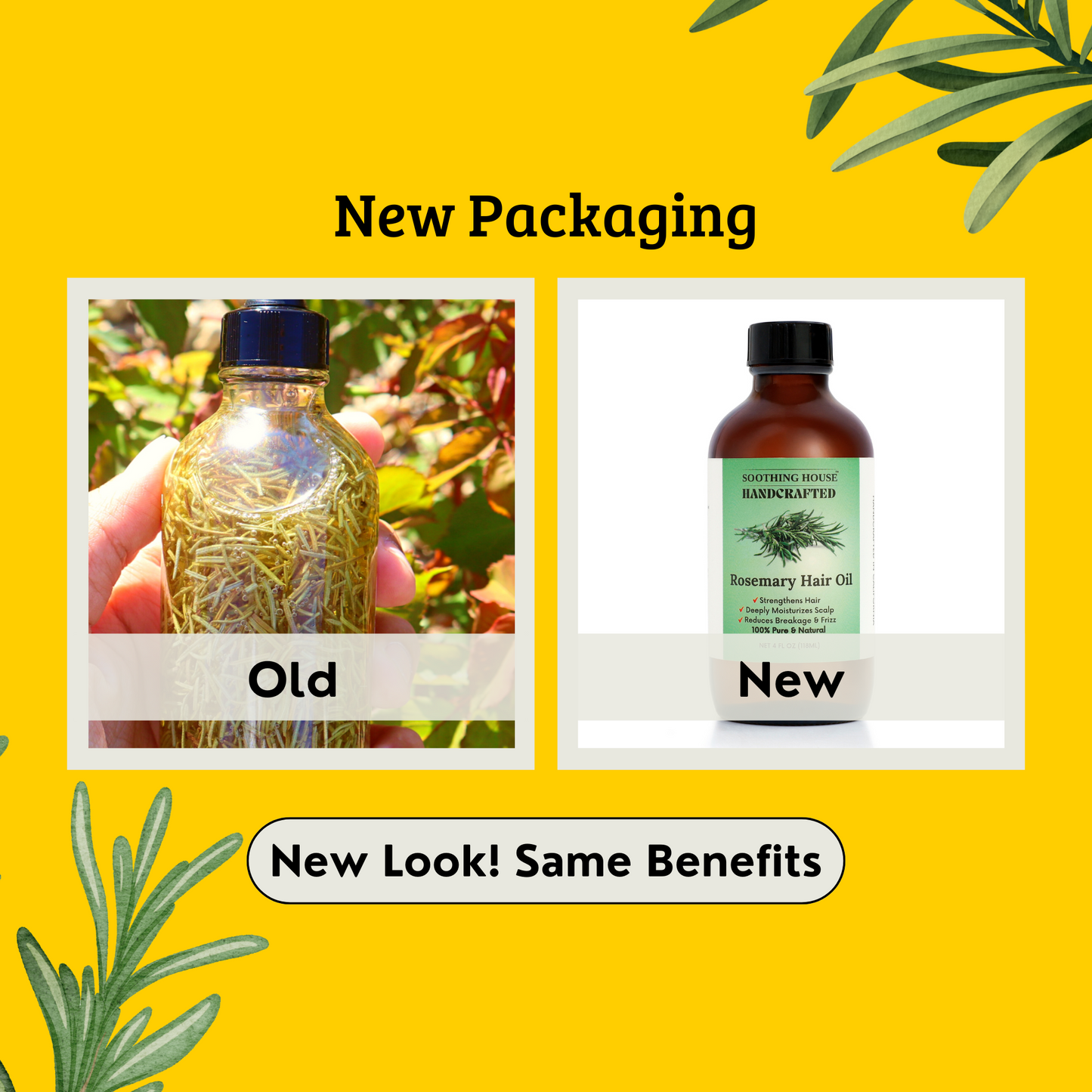 Handcrafted Rosemary Hair & Scalp Oil (4 Fl Oz)