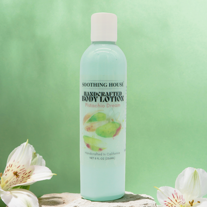 Handcrafted Pistachio Dream Lotion for Moisturizing, Hydrating Dry Skin, and Glowing Skin