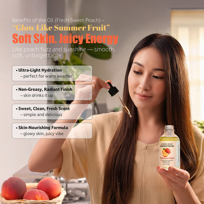 Handcrafted Sweet Peach Body Oil