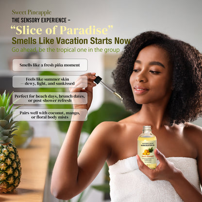 Handcrafted Sweet Pineapple Body Oil (4 Fl Oz)