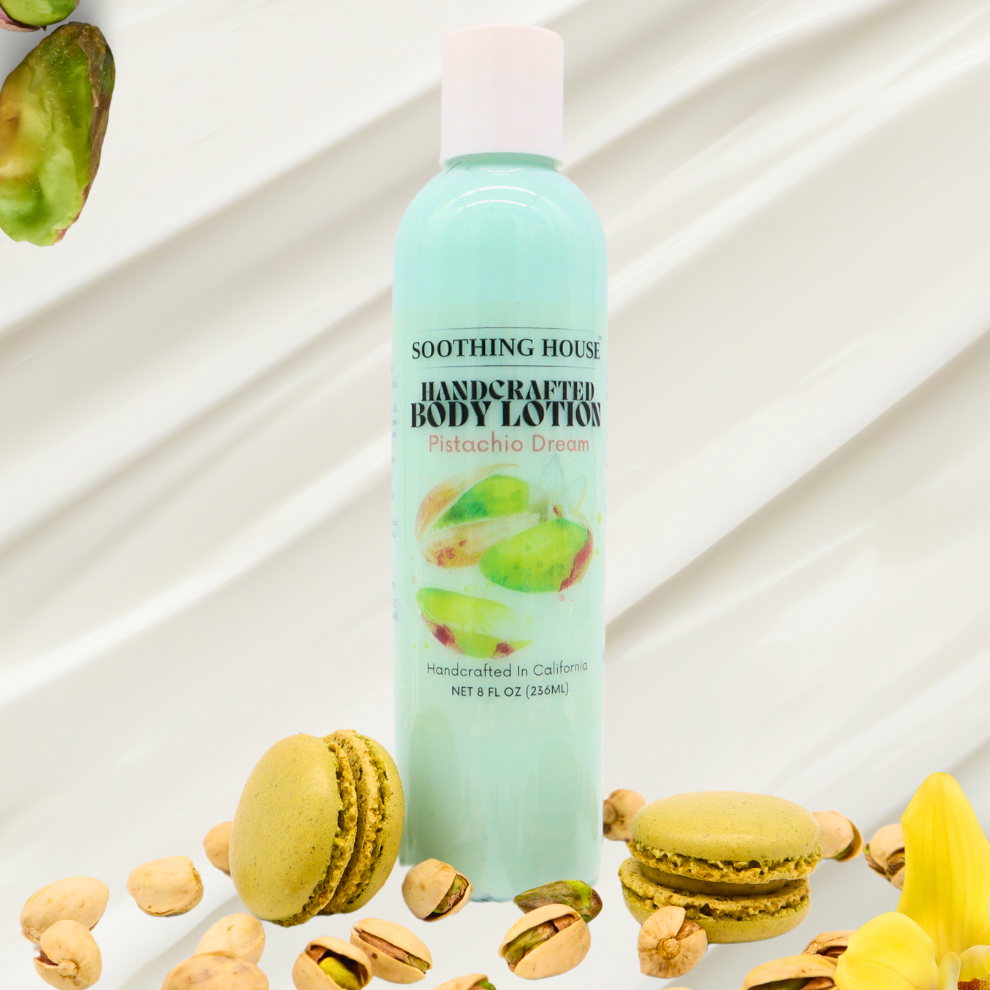 Handcrafted Pistachio Dream Lotion for Moisturizing, Hydrating Dry Skin, and Glowing Skin