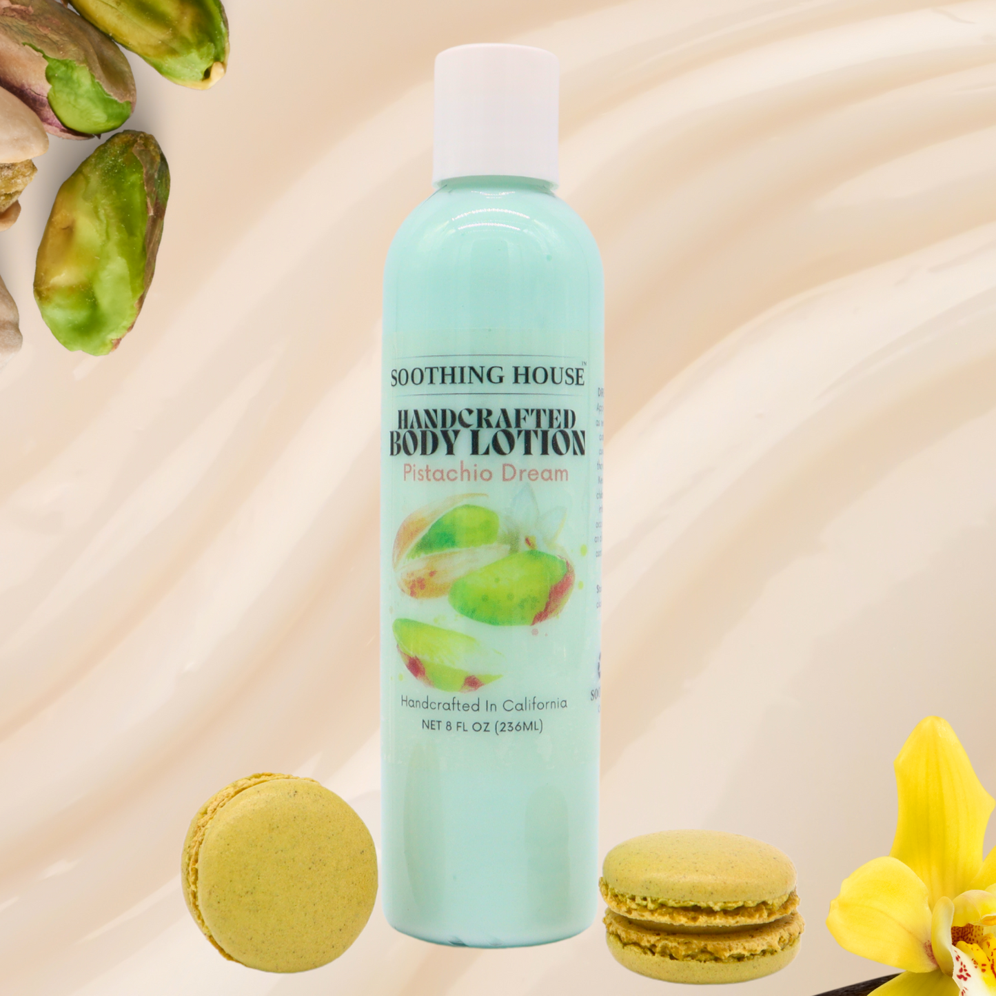 Handcrafted Pistachio Dream Lotion for Moisturizing, Hydrating Dry Skin, and Glowing Skin