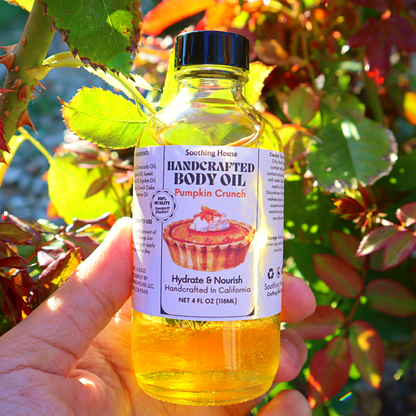 Handcrafted Pumpkin Crunchy Pie Body Oil (4Fl Oz)