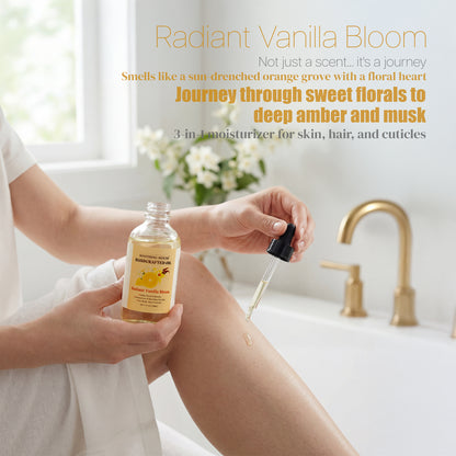Handcrafted Radiant Vanilla Bloom Body Oil (4 Fl Oz)