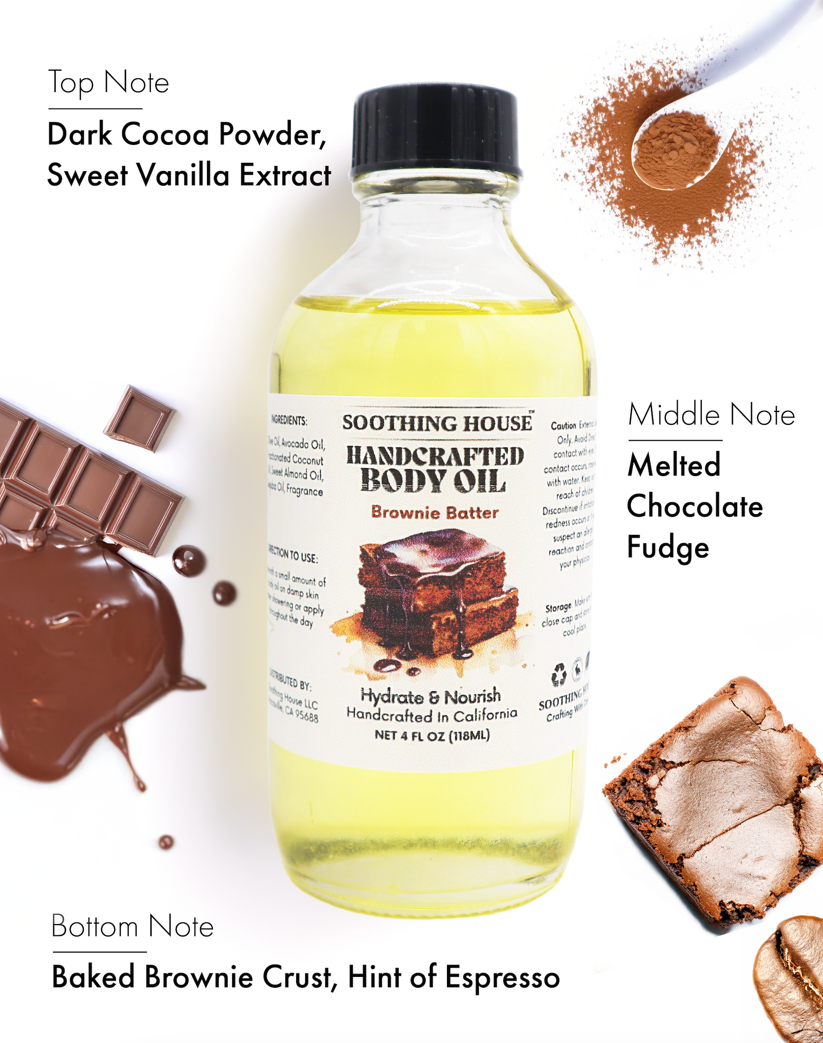 Soothing House: Dessert & Fruit-Inspired Body Oil Collection – Nourishing, Fast-Absorbing Scents for Glowing Skin - Soothing House