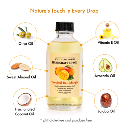 Handcrafted Bali Mango Body Oil (4 Fl Oz)