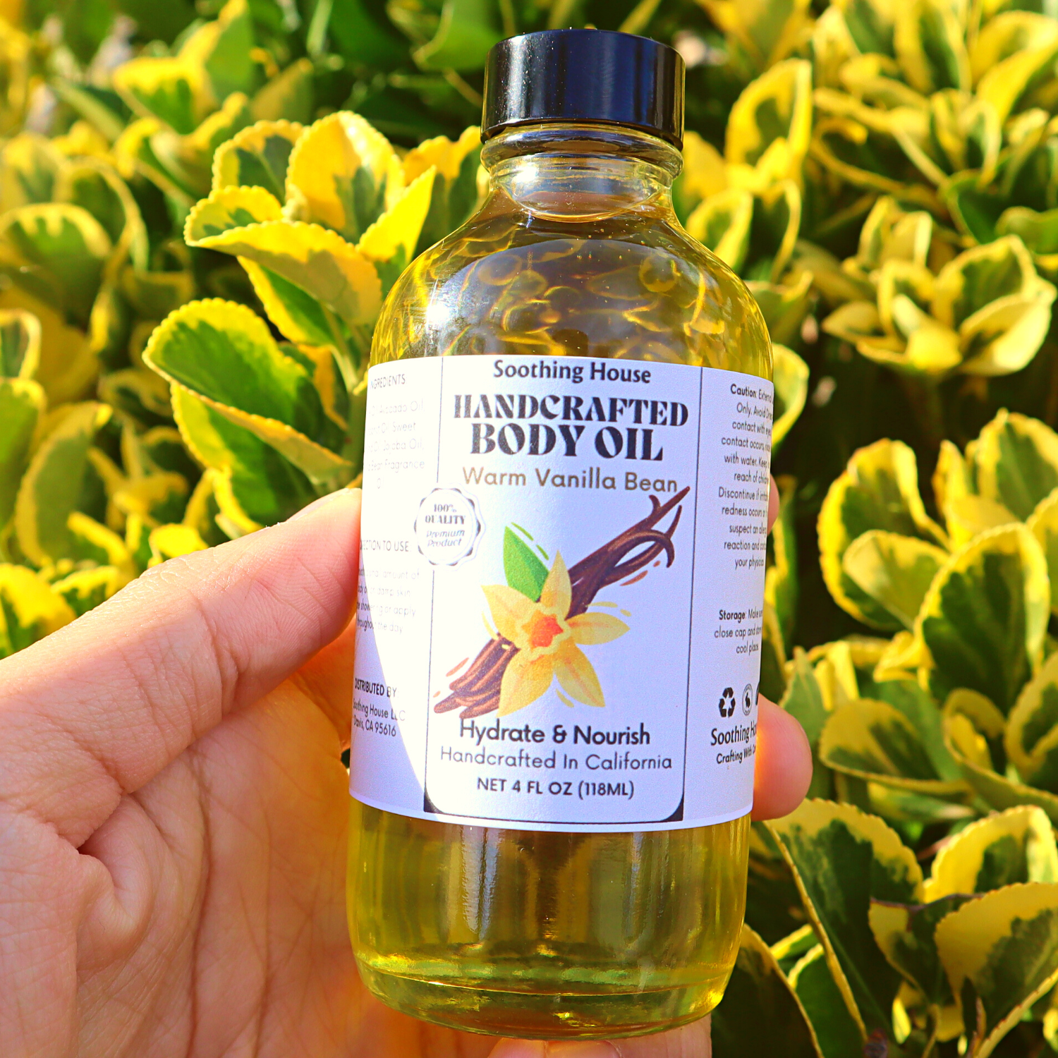 Handcrafted Vanilla Bean Multi-Use Body Oil – Soothing House