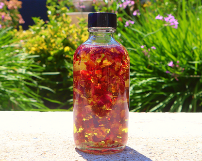 Handcrafted Vanilla Rose Body Oil - Dropper Included