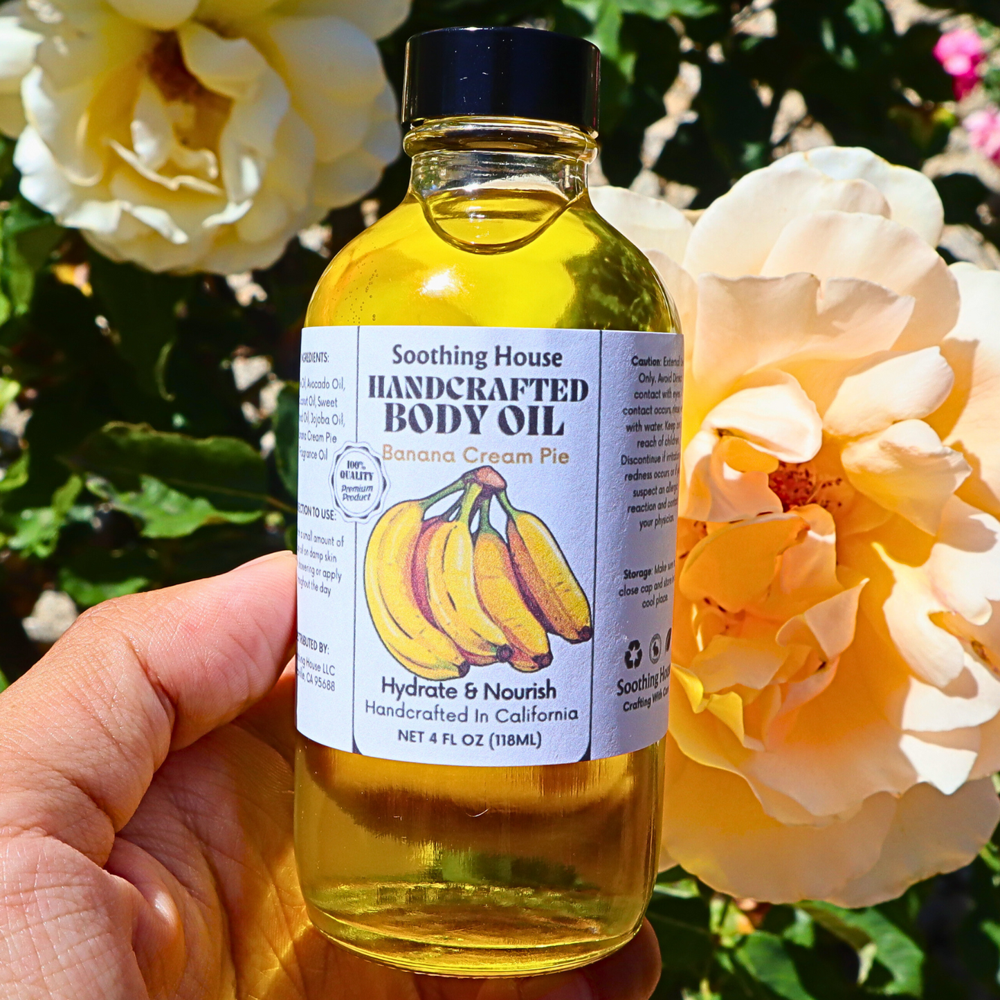 Handcrafted Banana Cream Pie Body Oil