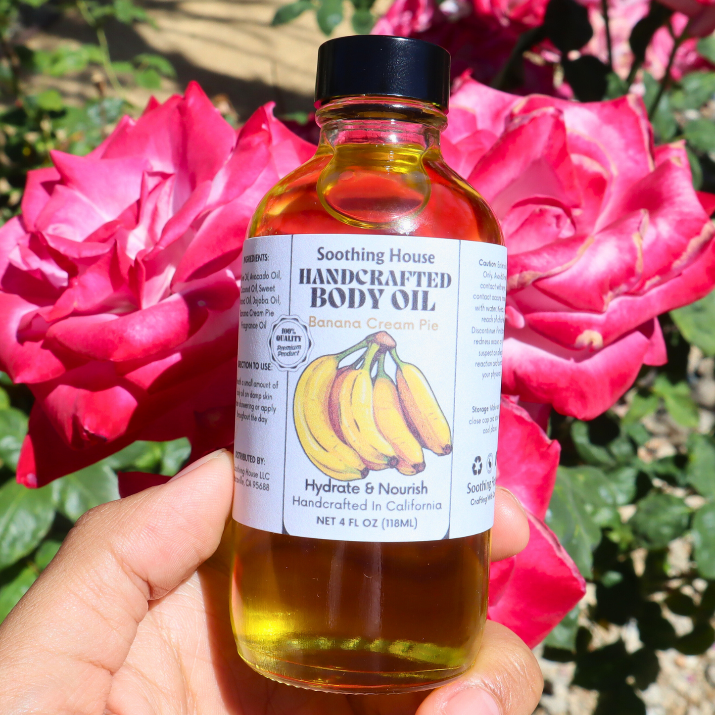 Handcrafted Banana Cream Pie Body Oil