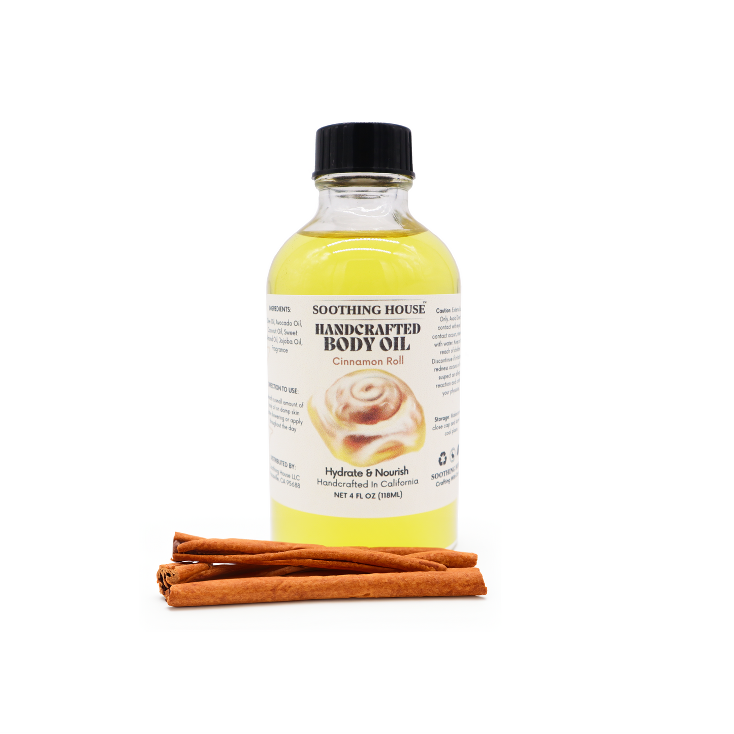 Handcrafted Cinnamon Roll Body Oil