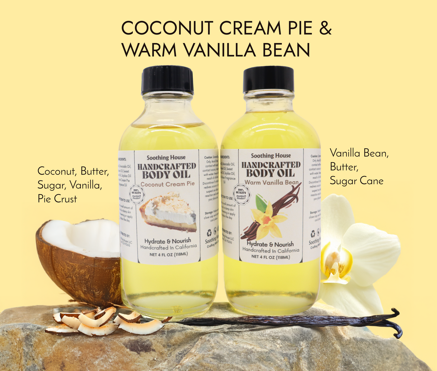 Viral Favorites Bundle: Warm Vanilla Bean Body Oil & Coconut Cream Body Oil