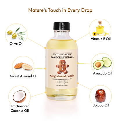 Handcrafted Gingerbread Cookie Body Oil (4 Fl Oz)