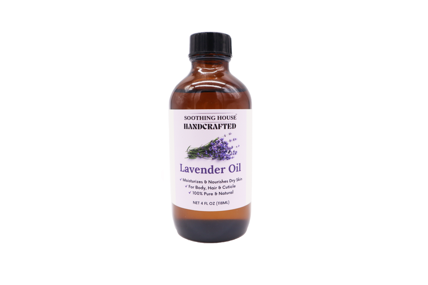 Lavender Oil - After Shower Body Oil for Women - Hydrating Face Oil & Body Moisturizer for Dry Skin with Organic Jojoba, Sweet Almond, Olive, and Vitamin E Oil - Clean Skincare, 4 oz