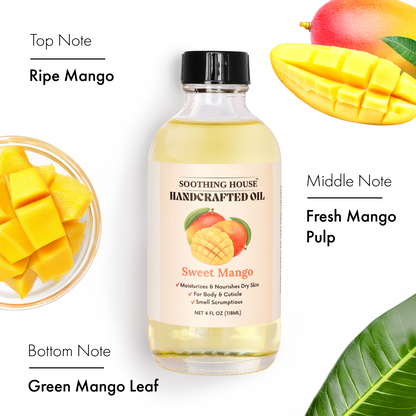 Handcrafted Sweet Mango Body Oil (4 Fl Oz)
