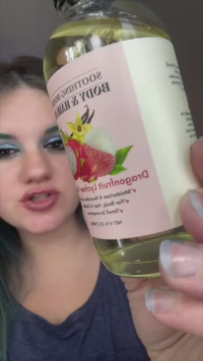 Dragonfruit Lychee Vanilla Body & Hair Oil (4 Fl Oz)