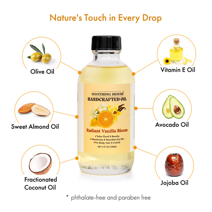 Handcrafted Radiant Vanilla Bloom Body Oil (4 Fl Oz)